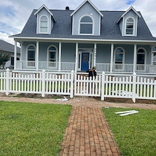Classic-White-Picket-Fence-Installation-in-Pensacola-FL 1