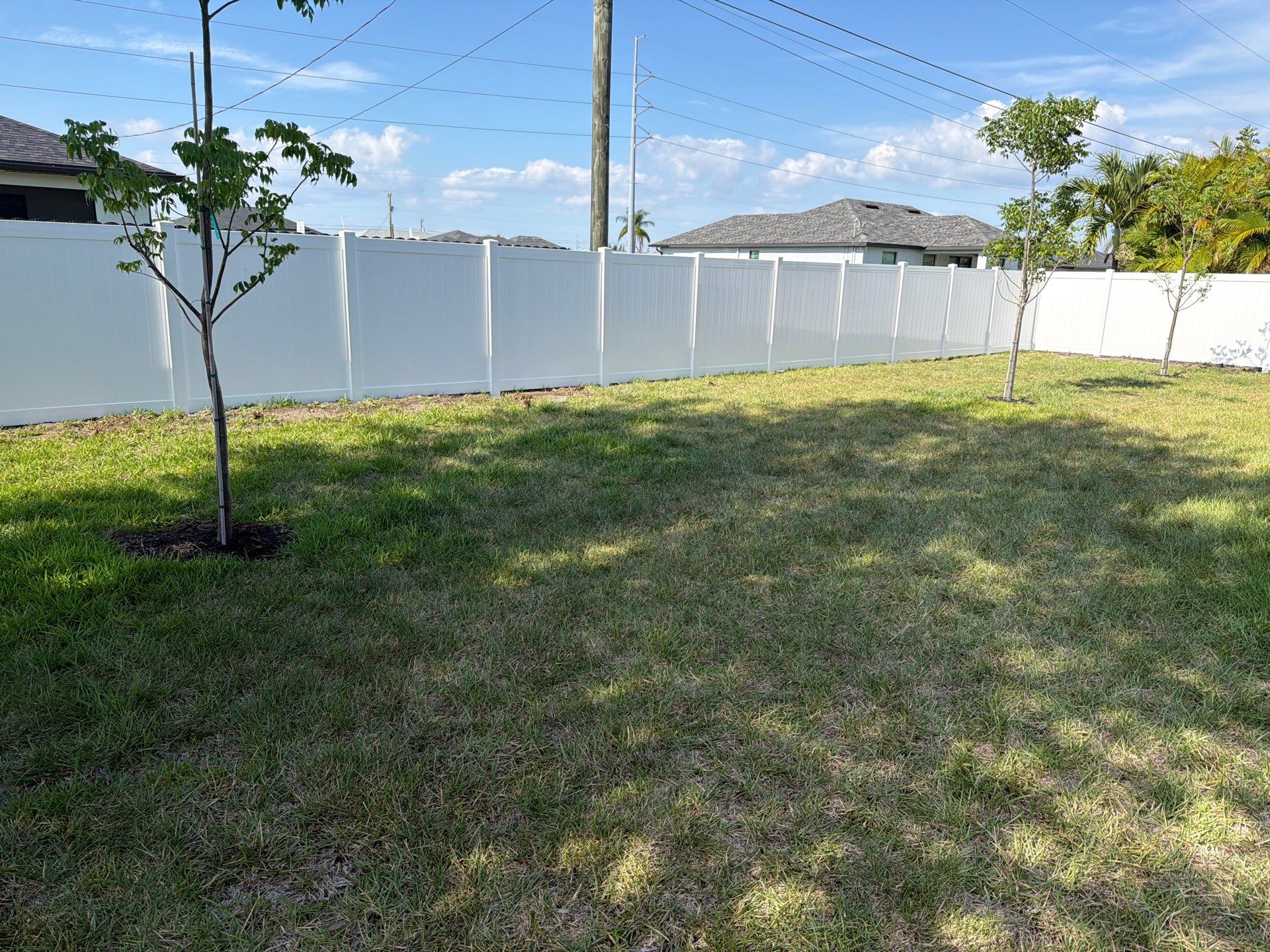 Nothing Beats a Fresh White Vinyl Fence