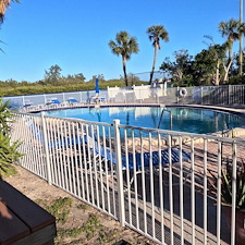 White-Aluminum-Fence-Installation-for-Pool-Safety-in-Redington 2