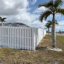 White-Shadowbox-Fence-Installation-Cape-Coral-FL 1